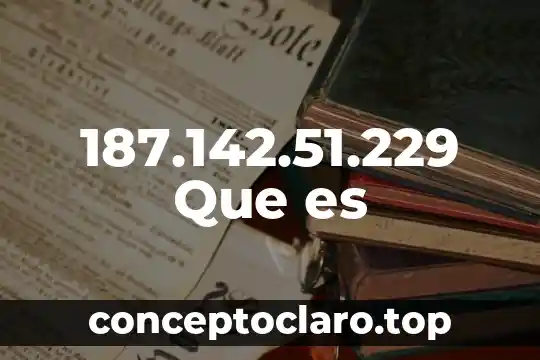 187.142.51.229 Que es