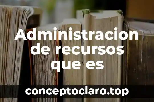 Variantes de un cuento que es una 6 Administracion de recursos que es