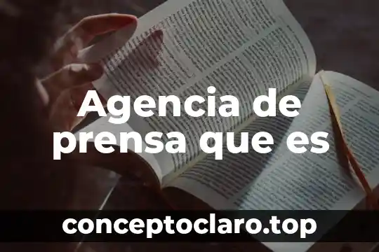 Qué es una agencia de viajes definición 6 Agencia de prensa que es