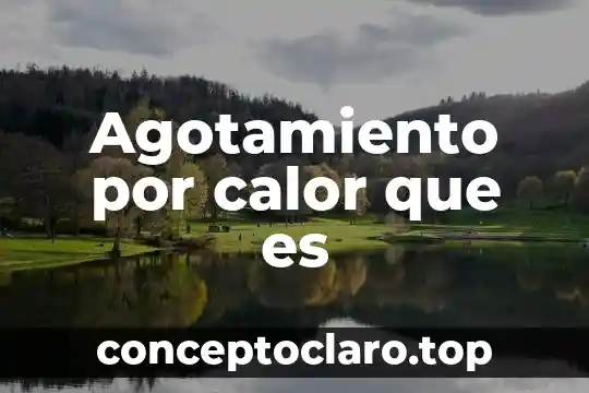 Definición de que es el calor 3 Agotamiento por calor que es