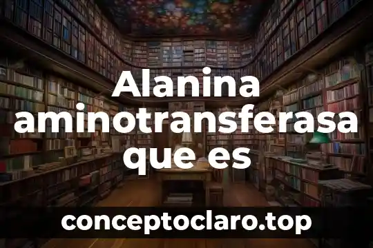 Alanina aminotransferasa que es