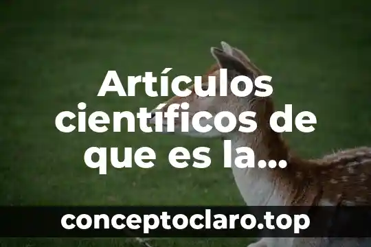 Artículos científicos de que es la psicología