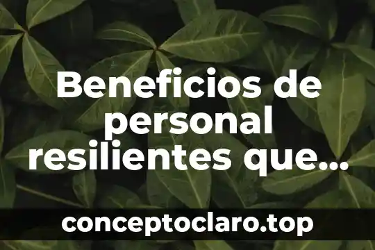 Que es ciudadania digital y sus beneficios 5 Beneficios de personal resilientes que es