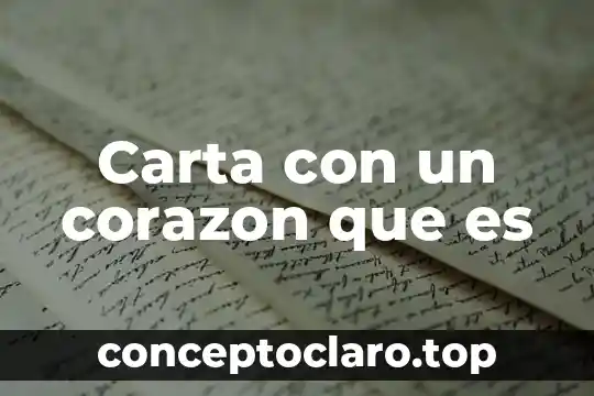 Que es un nombre de año en una carta 6 Carta con un corazon que es
