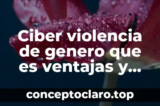 Ciber violencia de genero que es ventajas y desventajas