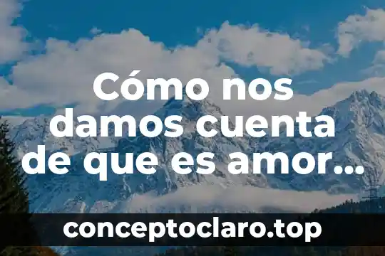 Búsquedas avanzadas que es para que nos sirve 4 Cómo nos damos cuenta de que es amor ideal