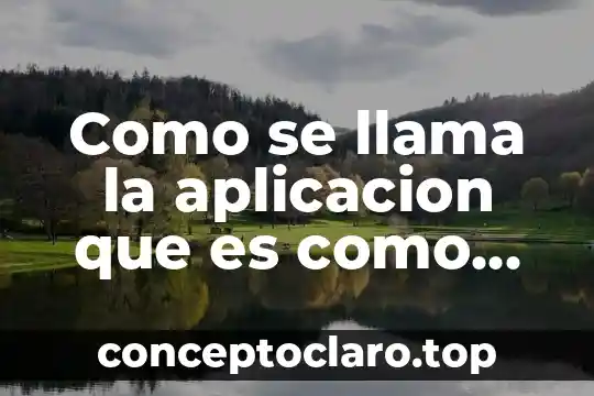 Como se llama la aplicacion que es como agenda personal
