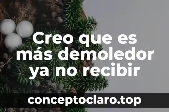 Yo creo que es tiempo Aida Cuevas 5 Creo que es más demoledor ya no recibir