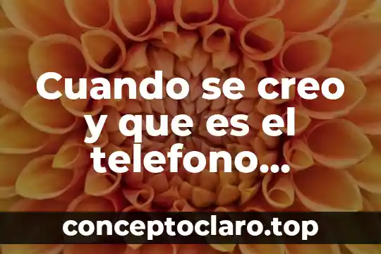 Yo creo que es tiempo Aida Cuevas 7 Cuando se creo y que es el telefono celular