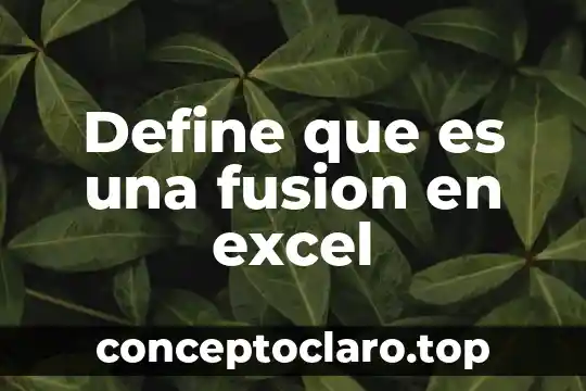 Que es dispersión en excel 4 Define que es una fusion en excel