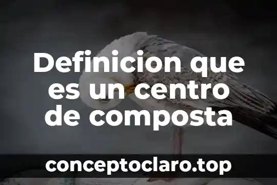 Definicion que es un centro de composta