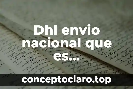 Dhl envio nacional que es identificación iva impuesto