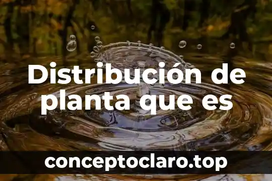 Que es cuadro de distribucion de frecuencia 4 Distribución de planta que es