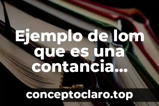 Ejemplo de lom que es una contancia fiscal