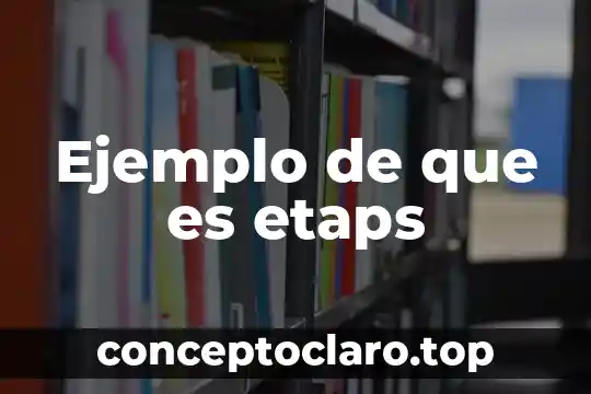 Ejemplo de que es etaps