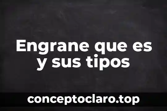 Qué es una reseña tipos 5 Engrane que es y sus tipos