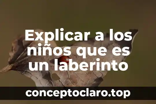 Que es estar en línea 7 Explicar a los niños que es un laberinto