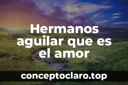 Que es el amor redalyc 6 Hermanos aguilar que es el amor
