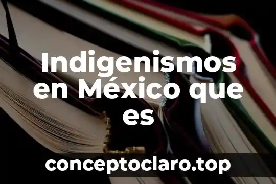 Indigenismos en México que es