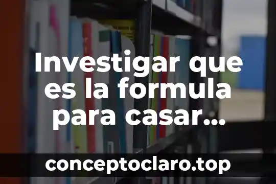 Investigar que es la formula para casar cuadrado