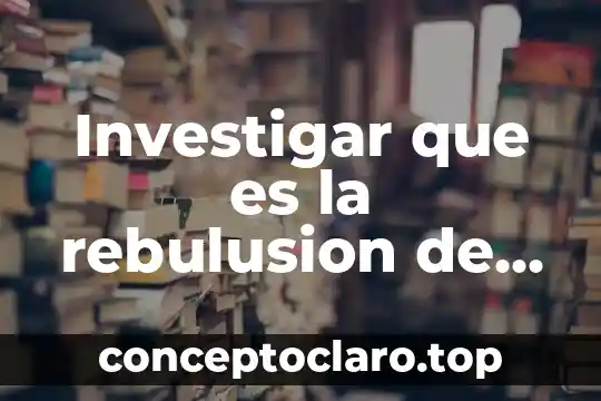 Investigar que es la rebulusion de ayulta