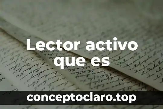 Que es un principio activo de una planta 8 Lector activo que es