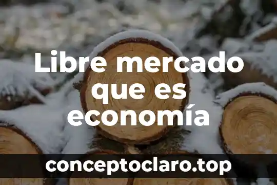 Libre mercado que es economía