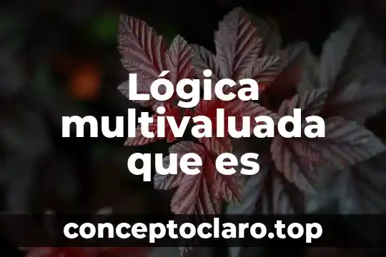 Lógica multivaluada que es