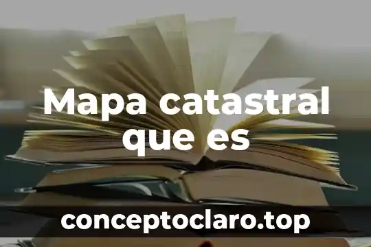 Mapa catastral que es