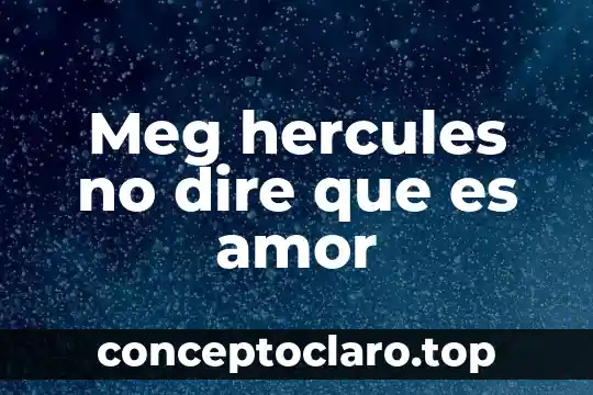 Ranma ni dire que es amor 3 Meg hercules no dire que es amor
