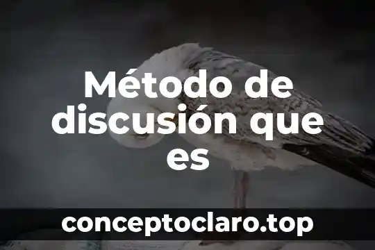 Método de discusión que es