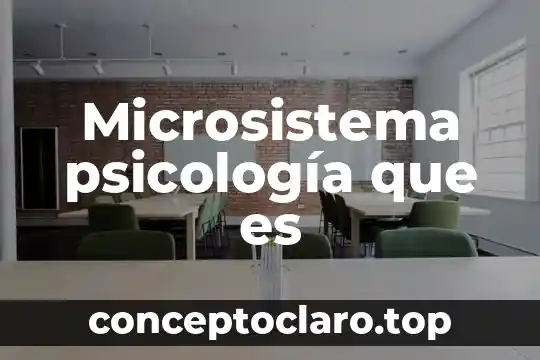 Que es la escuela humanista en psicologia 8 Microsistema psicología que es
