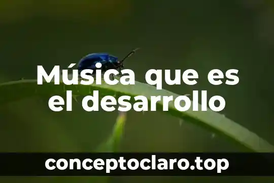 Que es ser cauteloza 6 Música que es el desarrollo