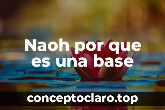 Naoh por que es una base