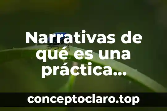 Narrativas de qué es una práctica docente: ejemplos
