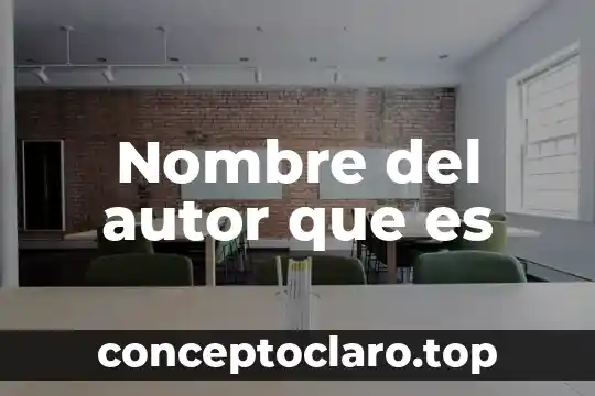 Que es php con autor 7 Nombre del autor que es