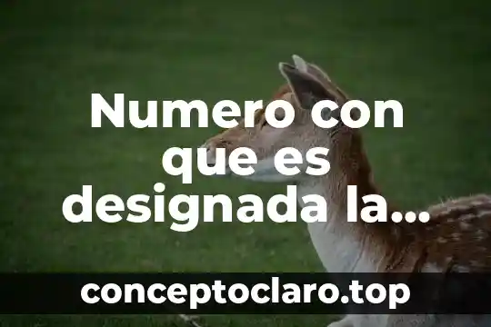 Numero con que es designada la hemostasia
