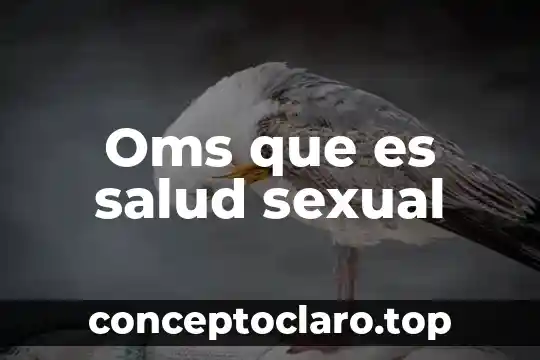 Que es un recien nacido segun la oms 6 Oms que es salud sexual