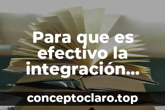 Que es finanzas de efectivo 4 Para que es efectivo la integración grupal