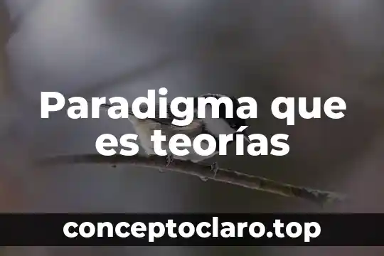 Que es un paradigma en la educacion 3 Paradigma que es teorías