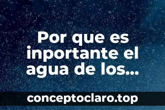 Que es flan dea agua 5 Por que es inportante el agua de los rios