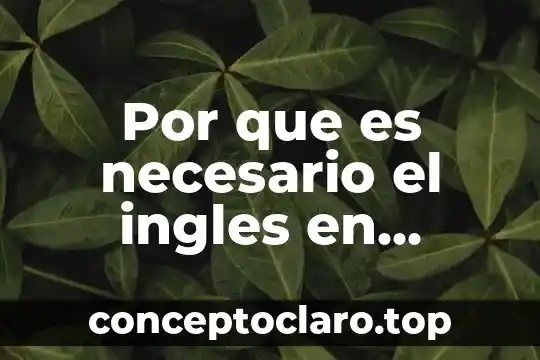 Por que es necesario el ingles en aviacion
