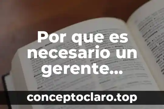 Qué es un indicador onu 8 Por que es necesario un gerente general