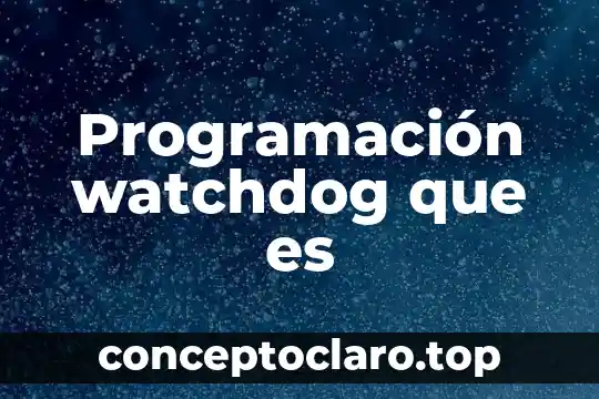Programación watchdog que es