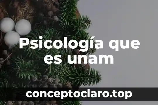 Psicología que es unam