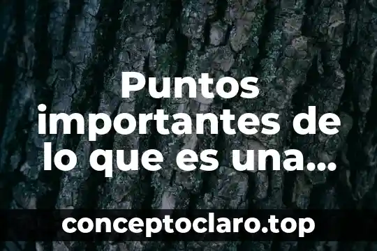 Puntos importantes de lo que es una reseña