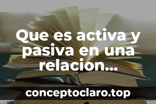 Que es activa y pasiva en una relacion lesbica