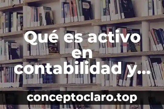 Qué es activo en contabilidad y sus características