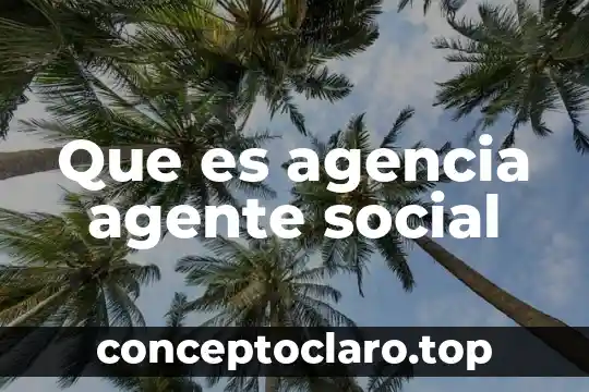 Que es la conciencia social ejemplos 3 Que es agencia agente social