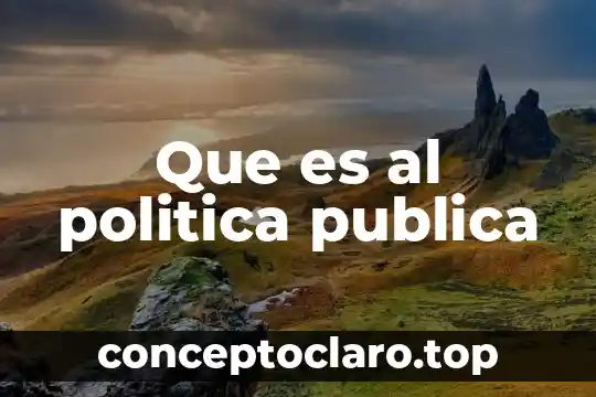 Que es la representación politica 7 Que es al politica publica